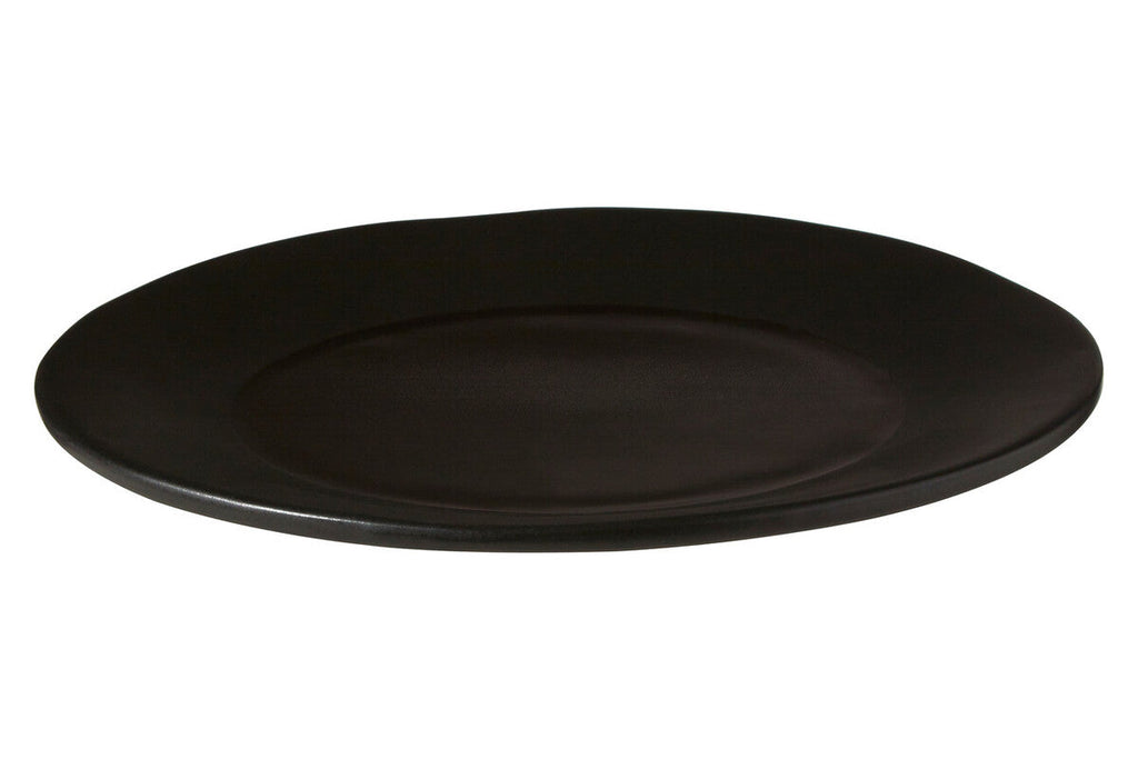 Black Stoneware Dinner Plate