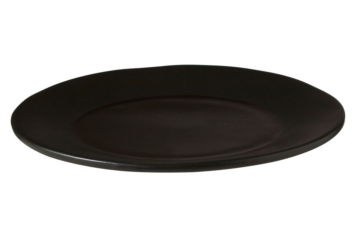 Black Stoneware Dinner Plate