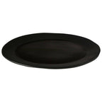 Black Stoneware Pizza Plate