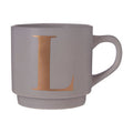 Grey Monogram Mug L