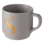 Grey Monogram Mug S