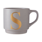 Grey Monogram Mug S