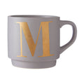 Grey Monogram Mug M
