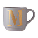 Grey Monogram Mug M