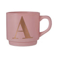 Pink Monogram Mug, A