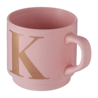 Pink Monogram Mug K