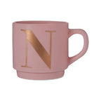 Pink Monogram Mug N