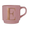 Pink Monogram Mug E