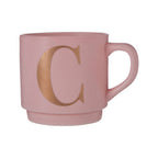 Pink Monogram Mug C