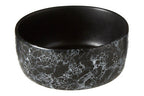 Black Faux Marble Bowl