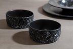 Black Faux Marble Bowl