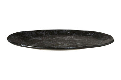 Black Marble Effect Pizza Plate