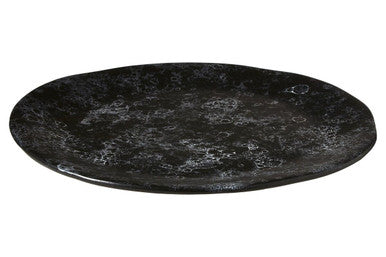 Black Marble Effect Pizza Plate
