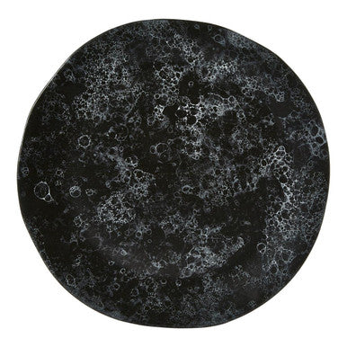 Black Marble Effect Pizza Plate