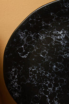 Black Marble Effect Pizza Plate