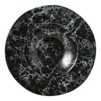 Black Marble Effect Pasta Bowl