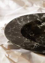 Black Marble Effect Pasta Bowl