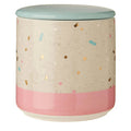 Lozica Medium Fine Earthenware Grey Pink Storage Canister