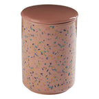 Yuki Large Pink Terrazzo Storage Canister