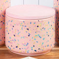 Yuki Small Pink Terrazzo Storage Canister