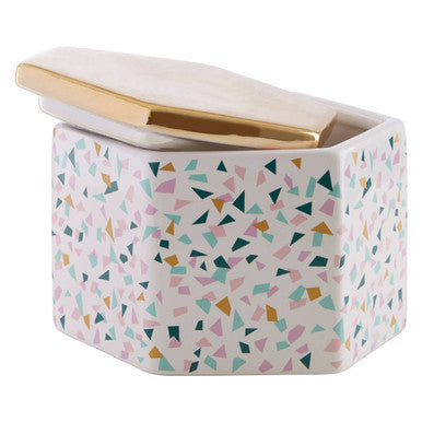 Terrazzo Pattern Storage Jar
