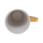 White Palm Print Latte Mug
