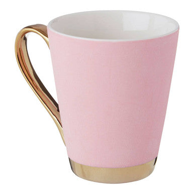 Frosted Pink Monogram Mug E