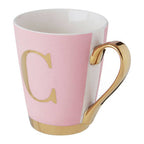Frosted Pink Monogram Mug C