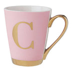 Frosted Pink Monogram Mug C