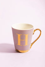 Lilac Monogram Mug H