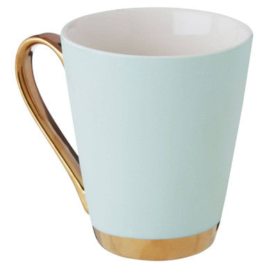 Green S Letter Monogram Mug