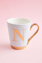 Green N Letter Monogram Mug