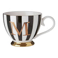 Black and White Monogram Mug M