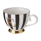 Black and White Monogram Mug E