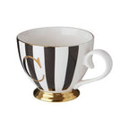 Black and White Monogram Mug C