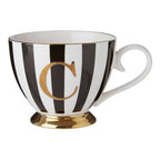 Black and White Monogram Mug C