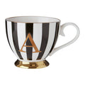 Black and White Monogram Mug, A