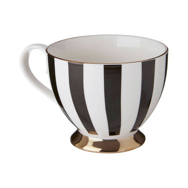 Black and White Monogram Mug J
