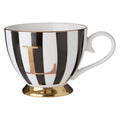 Black and White Monogram Mug L