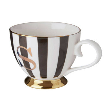 Black and White Monogram Mug S