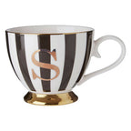 Black and White Monogram Mug S