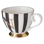 Black and White Monogram Mug N