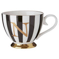 Black and White Monogram Mug N
