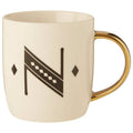 White Monogram Mug N