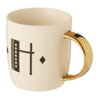 White Monogram Mug H
