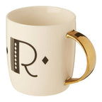 White Monogram Mug R