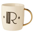 White Monogram Mug R