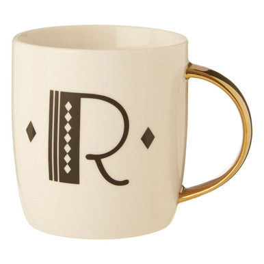 White Monogram Mug R