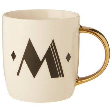 White Monogram Mug M