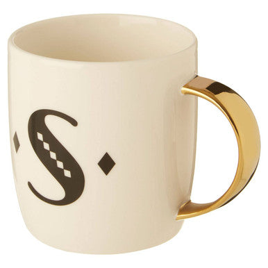 White Monogram Mug S